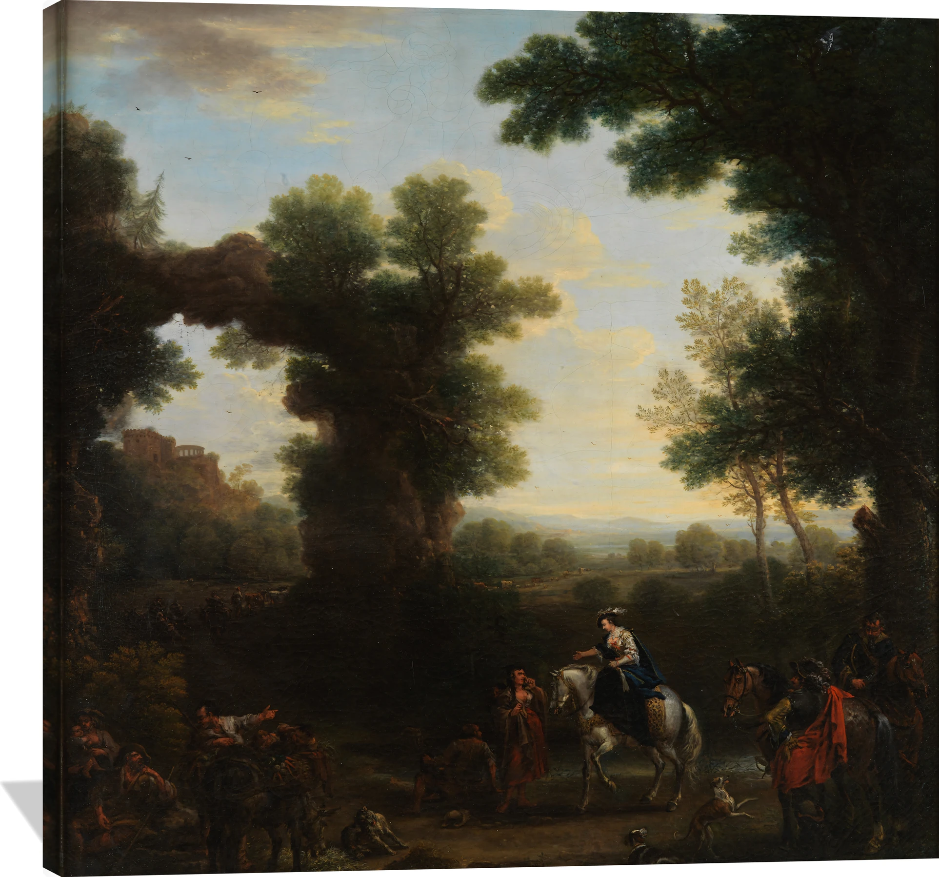 Classical Landscape with Roma Figures