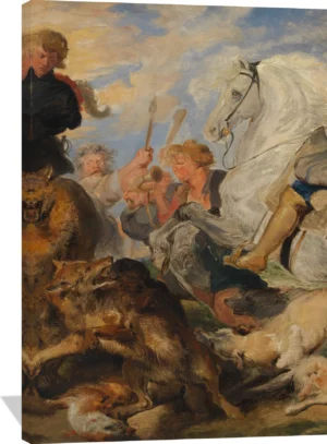 Copy after Rubens's "Wolf and Fox Hunt"