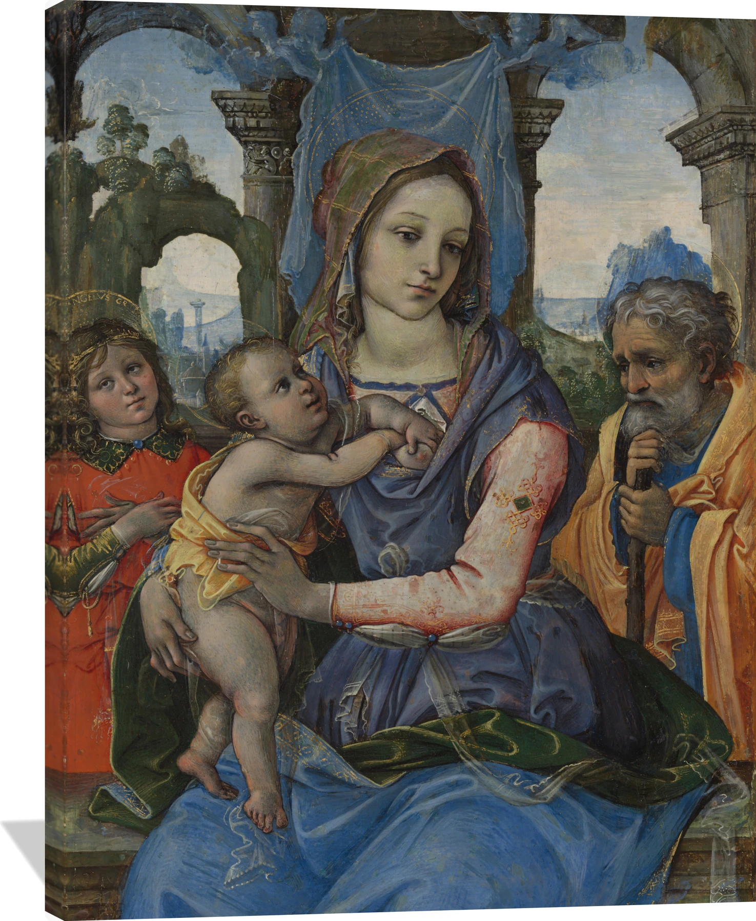 Holy Family with an Angel