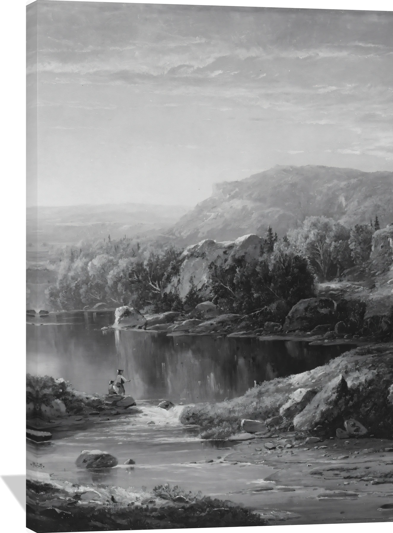 Landscape with Waterfall and Figures