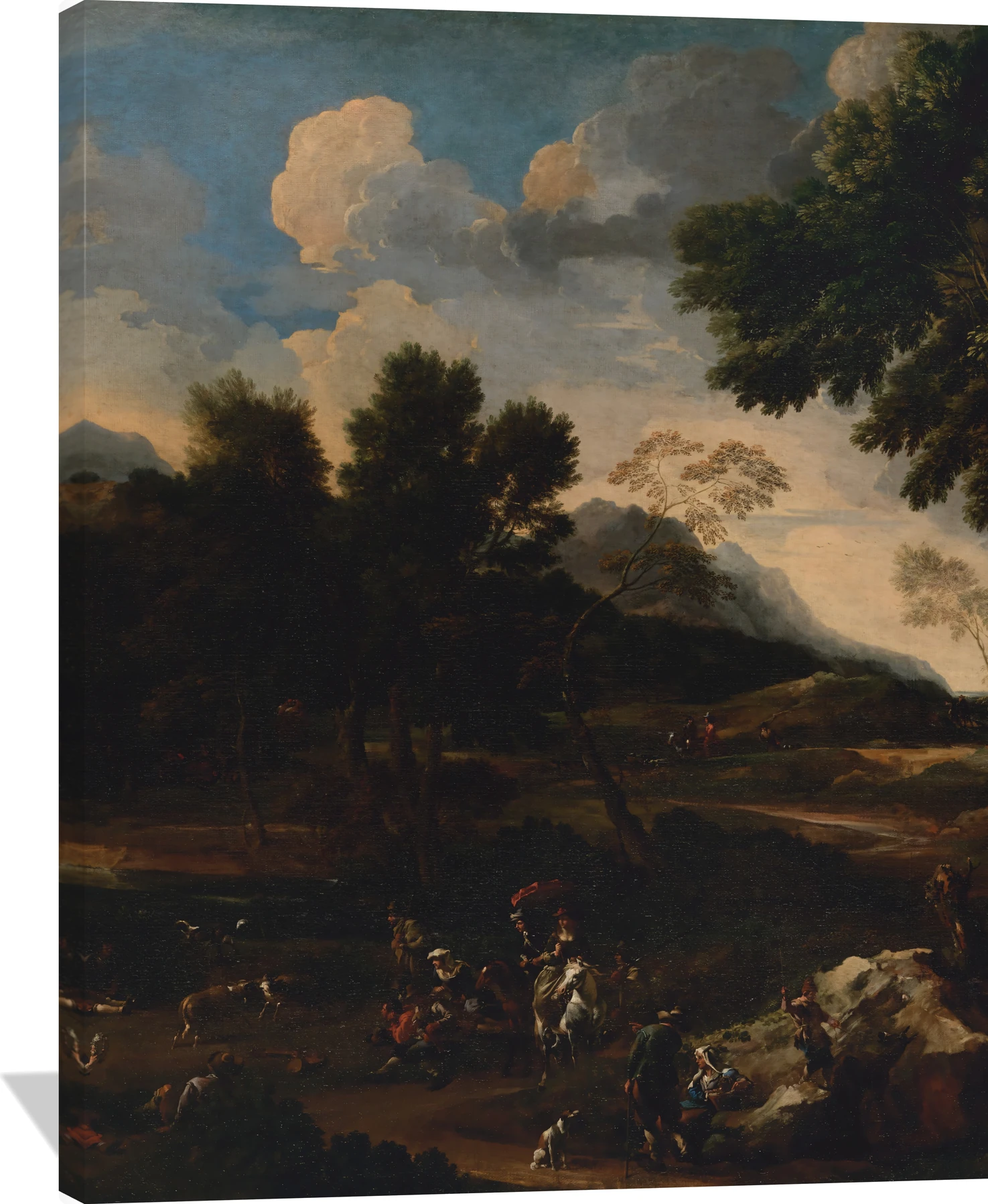 Landscape with a Battle between Two Rams