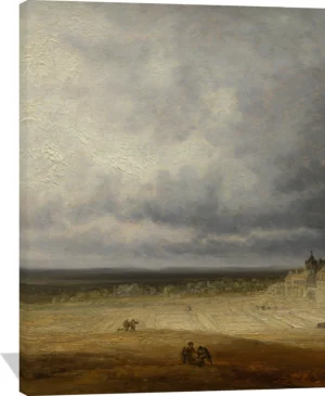 Landscape with a Plowed Field and a Village