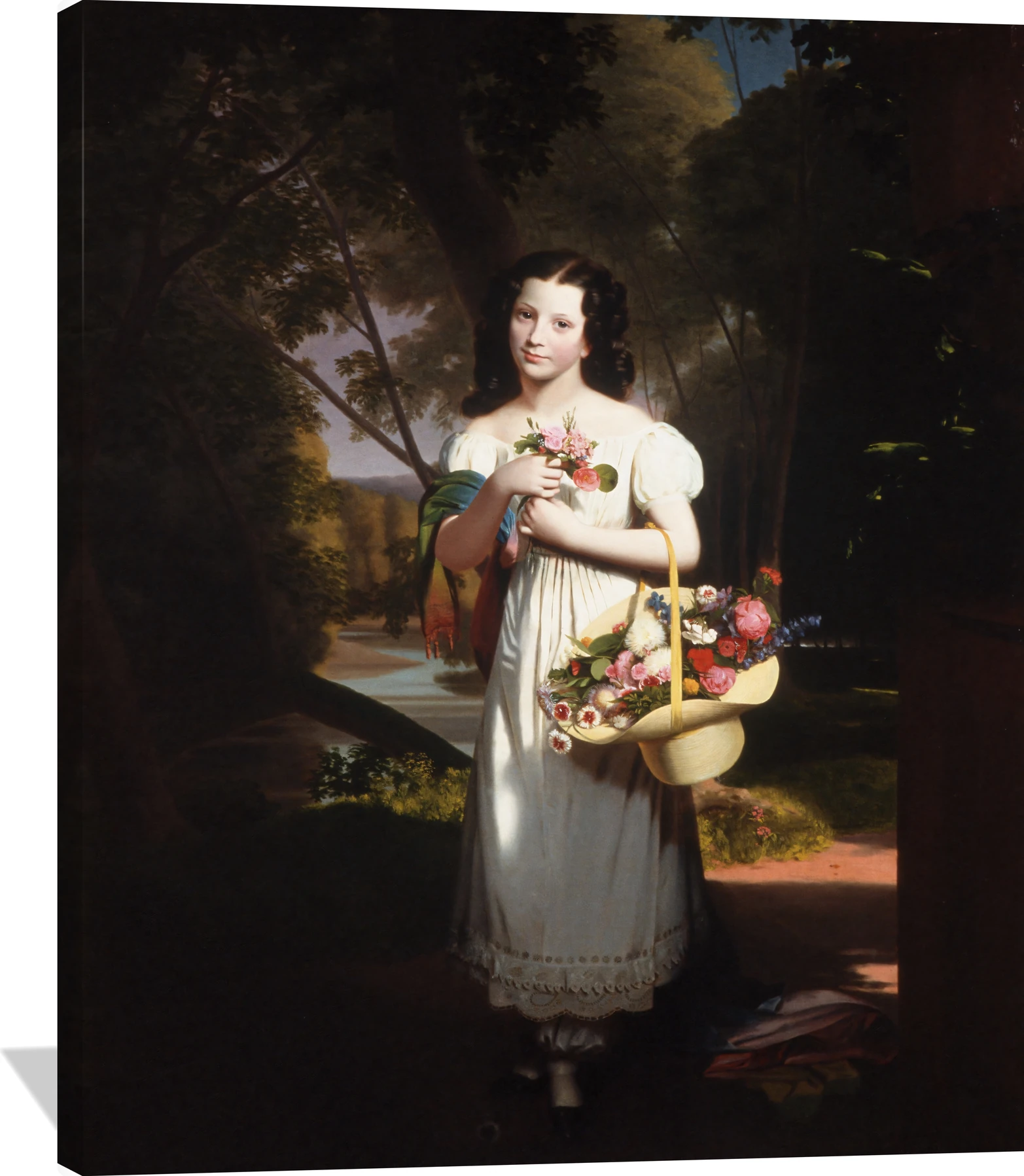 Little Girl with Flowers (Amelia Palmer)