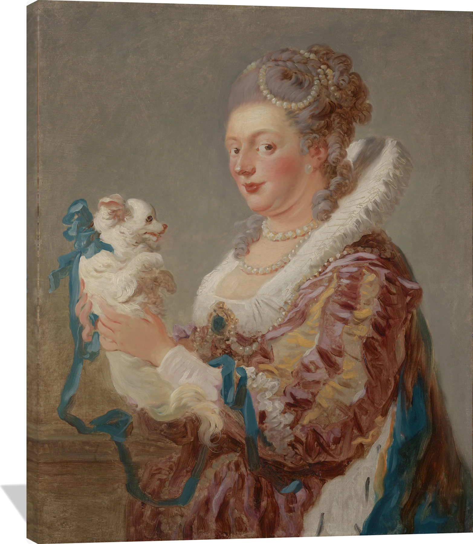 Marie Emilie Coignet de Courson (1716–1806) with a Dog