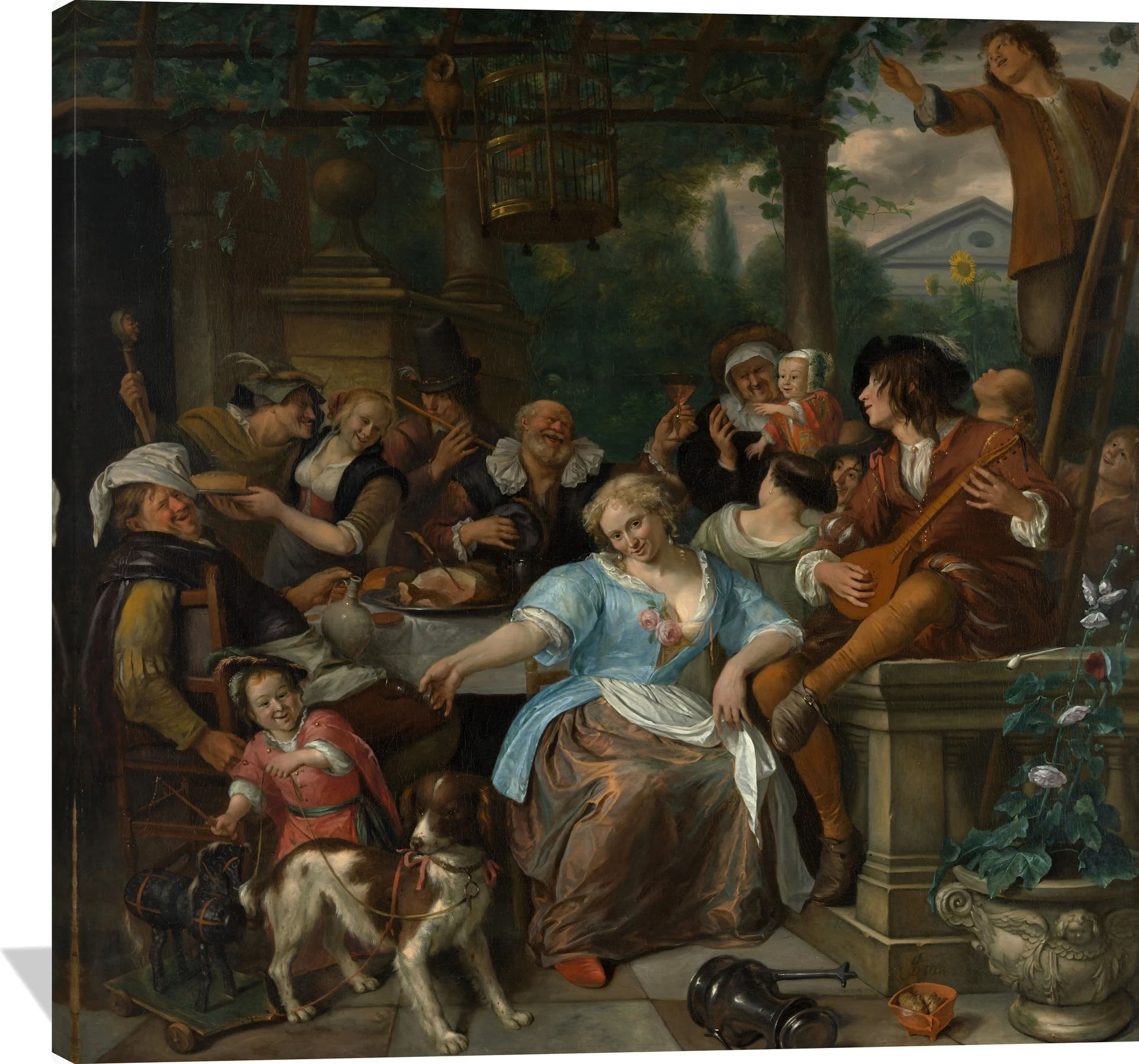 Merry Company on a Terrace