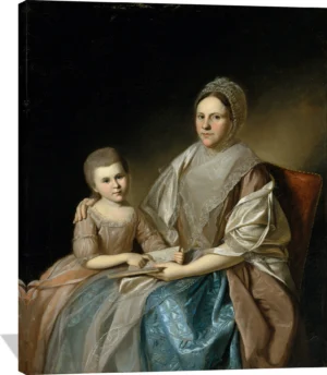 Mrs. Samuel Mifflin and Her Granddaughter Rebecca Mifflin Francis