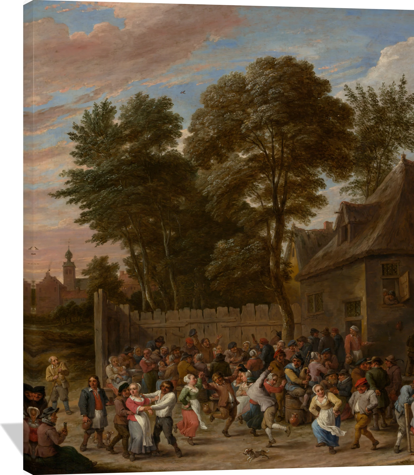 Peasants Dancing and Feasting