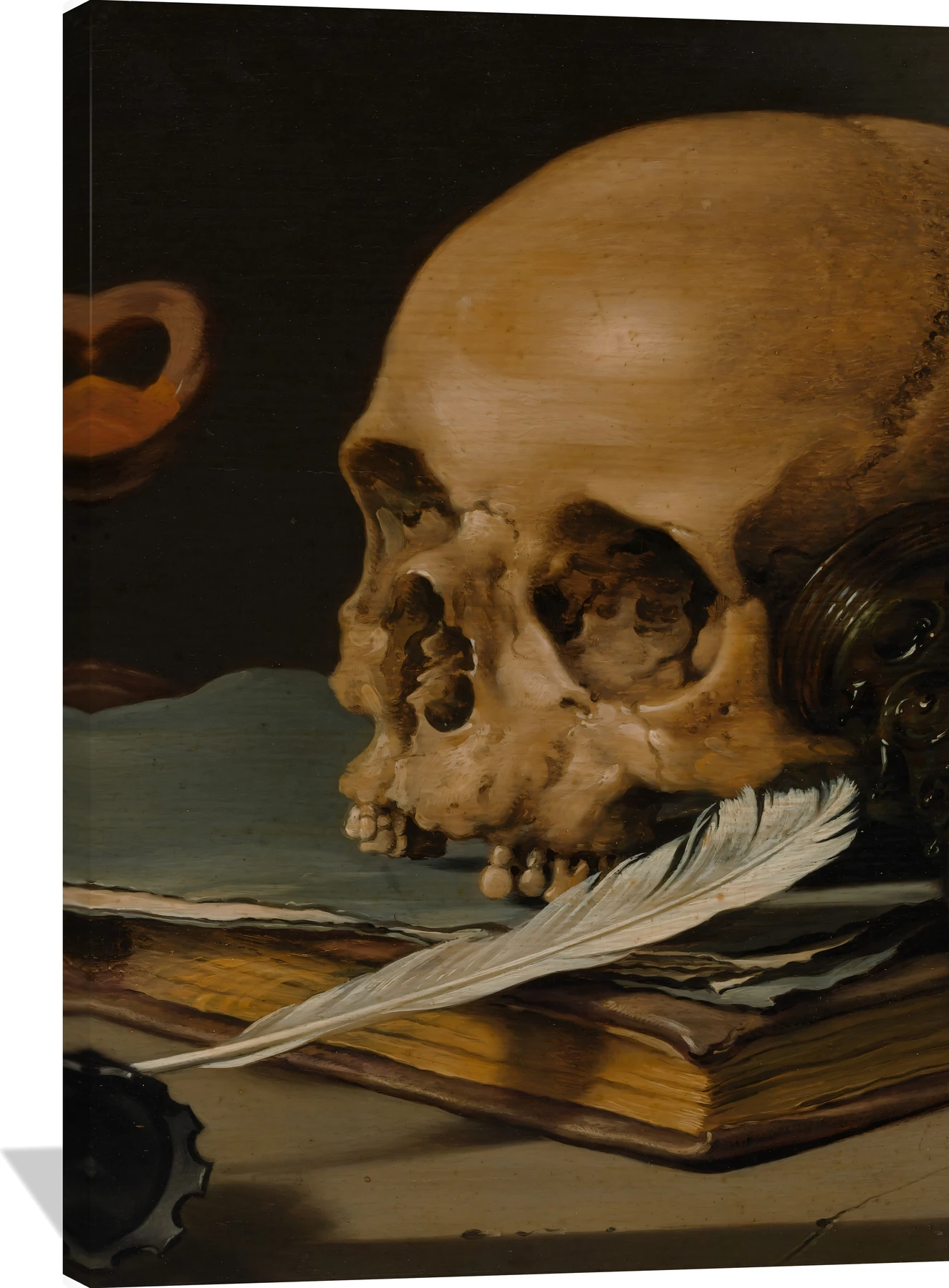 Still Life with a Skull and a Writing Quill