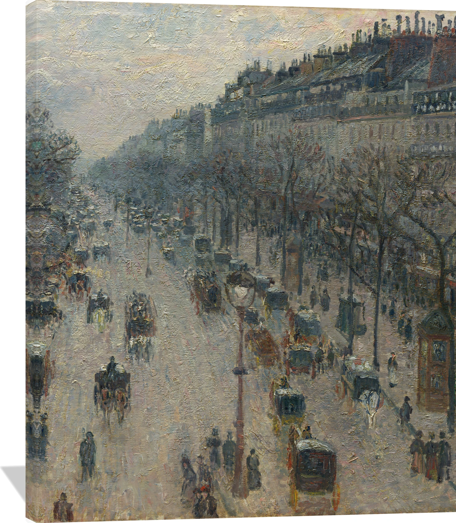 The Boulevard Montmartre on a Winter Morning