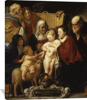 The Holy Family with Saint Anne and the Young Baptist and His Parents