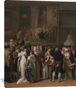 The Public Viewing David's "Coronation" at the Louvre