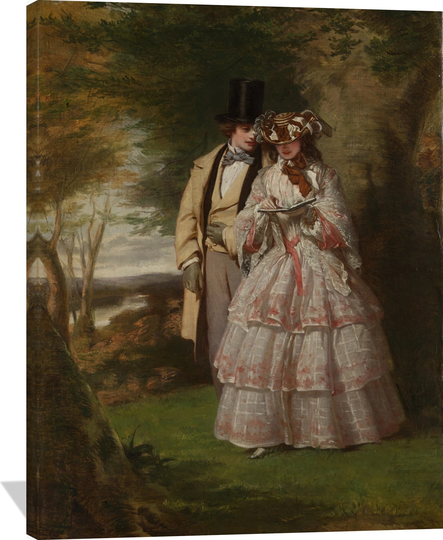 The Two Central Figures in "Derby Day"