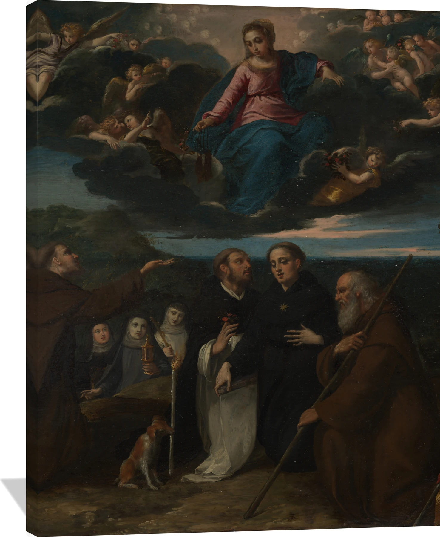 The Virgin Adored by Saints