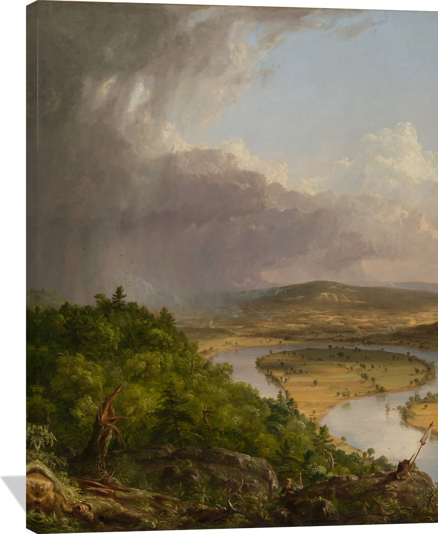 View from Mount Holyoke, Northampton, Massachusetts, after a Thunderstorm—The Oxbow