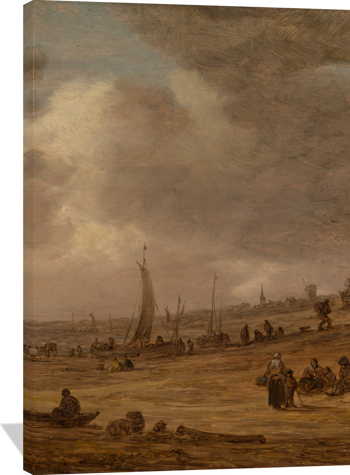 A Beach with Fishing Boats