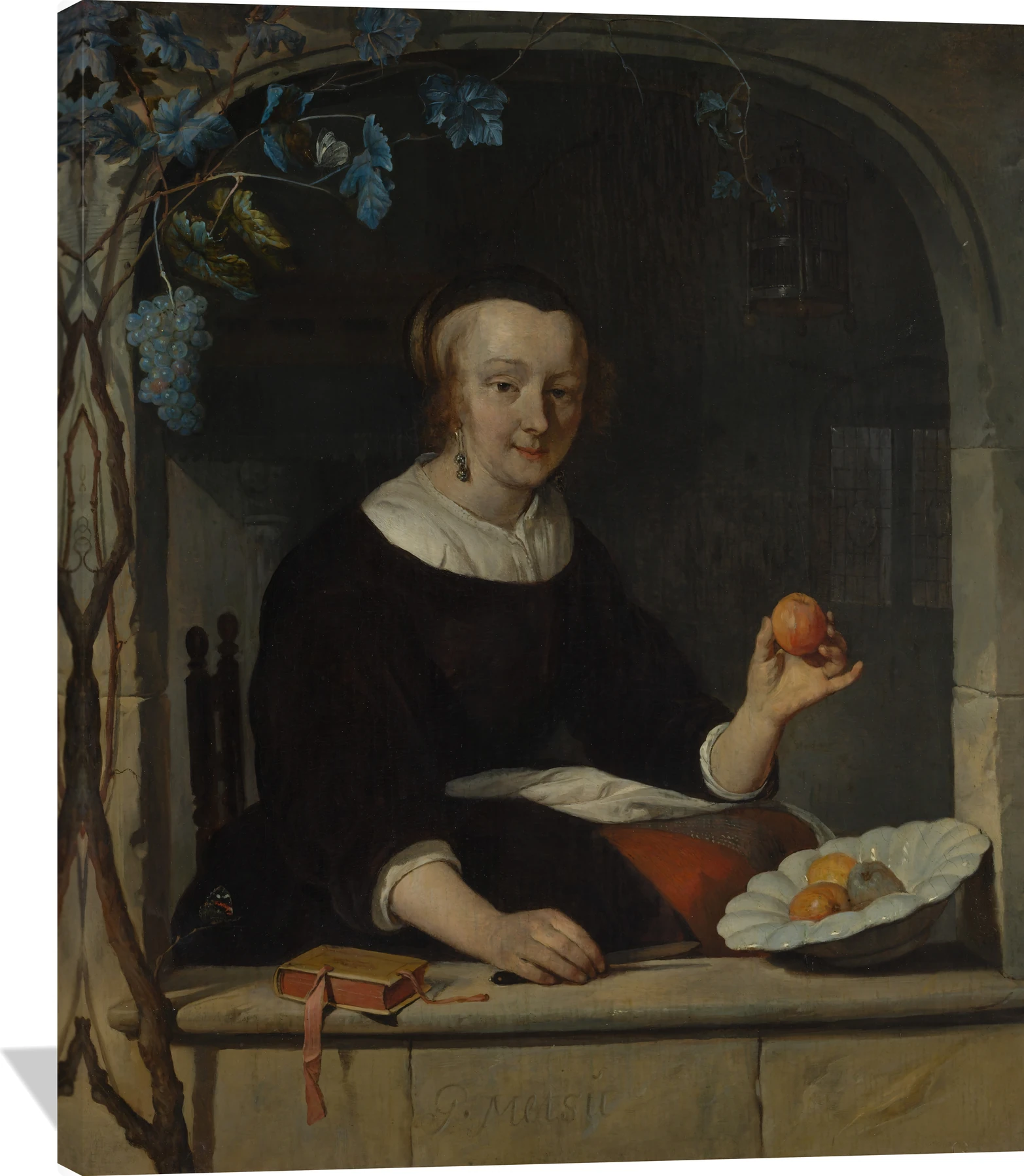 A Woman Seated at a Window