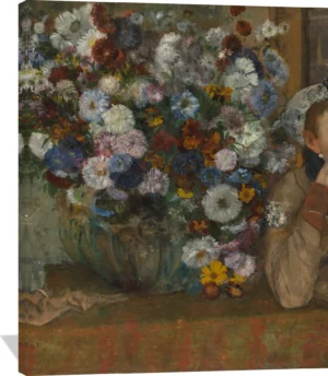 A Woman Seated beside a Vase of Flowers (Madame Paul Valpinçon?)