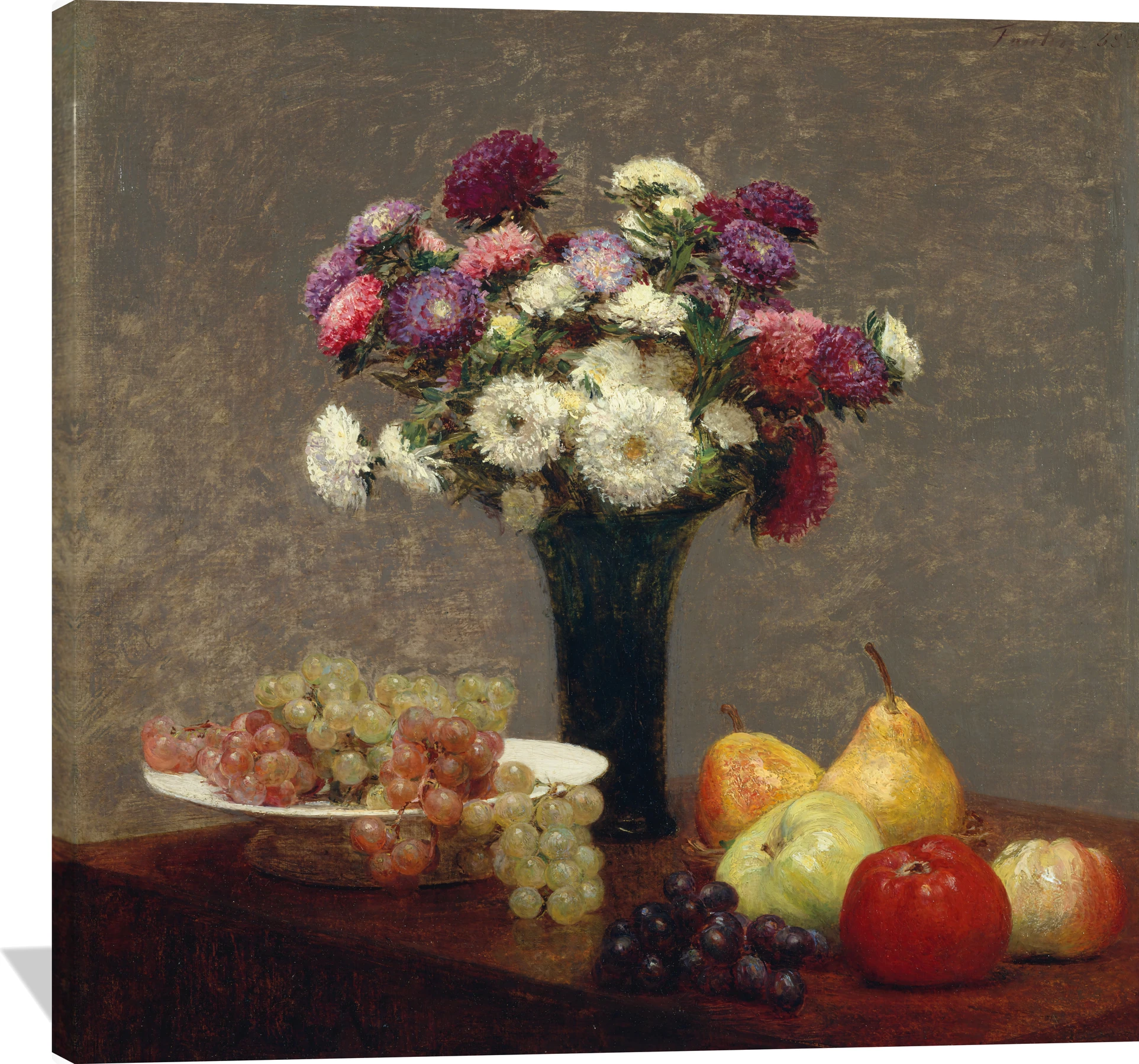 Asters and Fruit on a Table