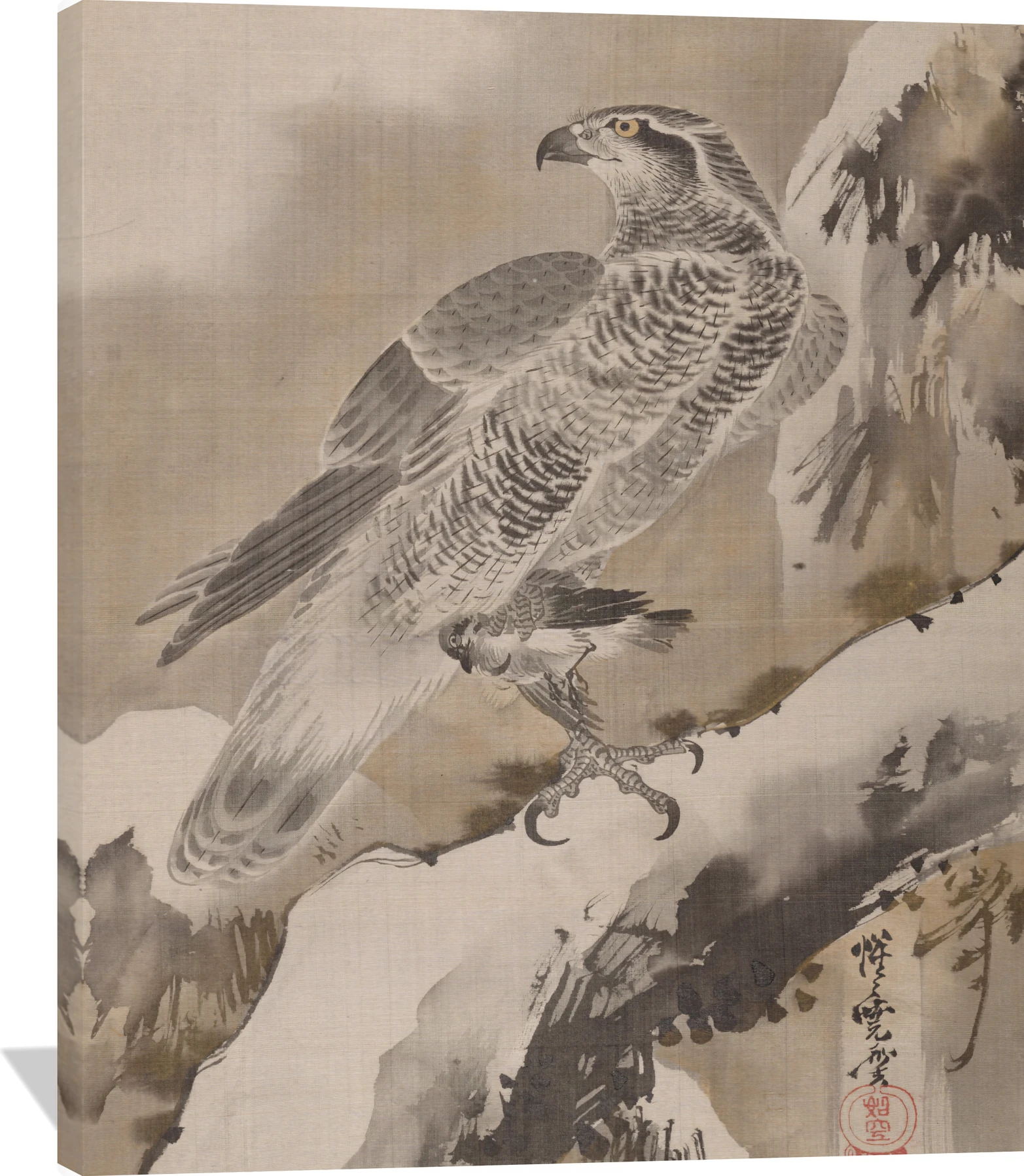 Eagle Holding Small Bird