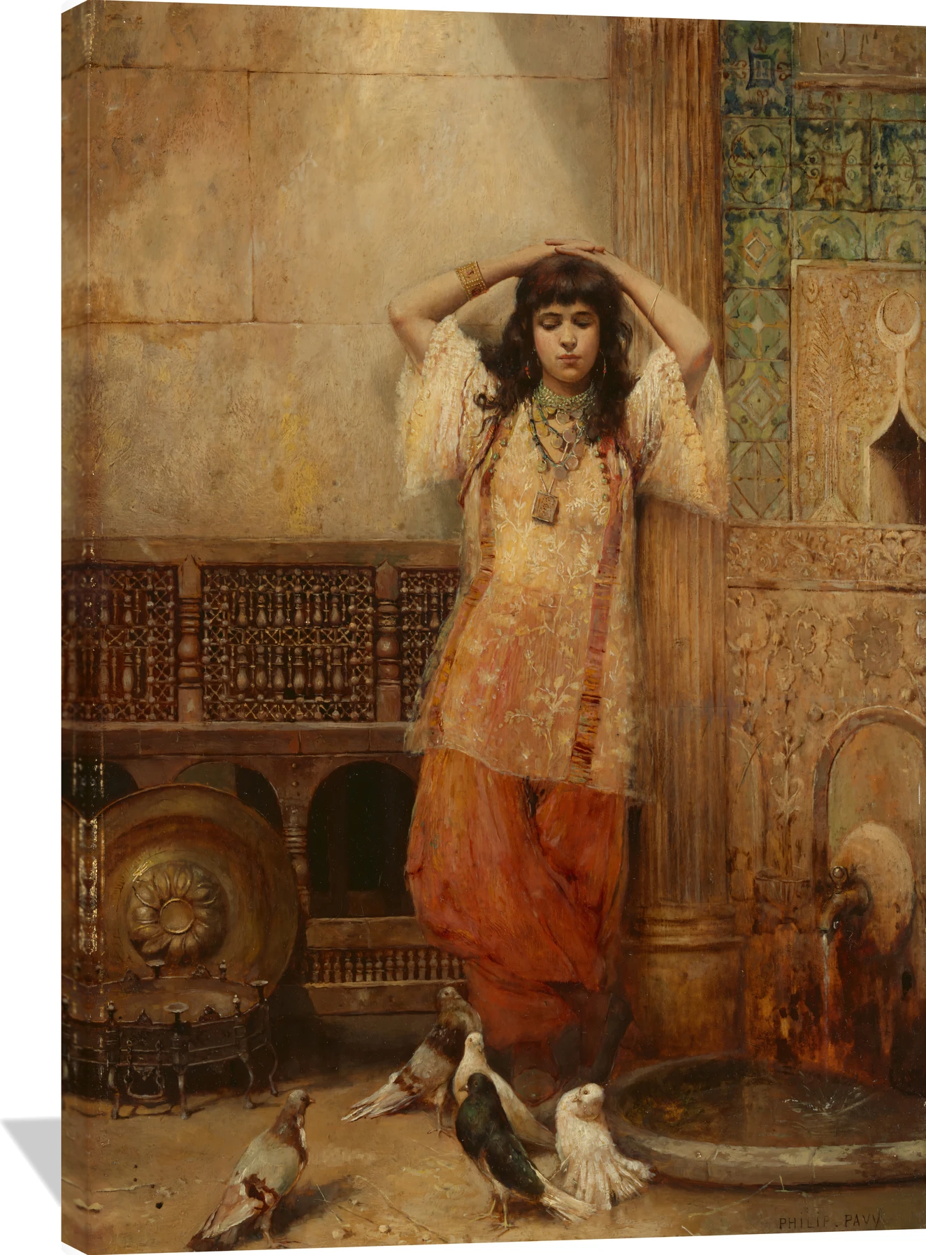 Girl in a Courtyard, Algiers (formerly Courtyard in Tangier)