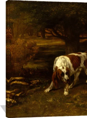 Hunting Dogs with Dead Hare