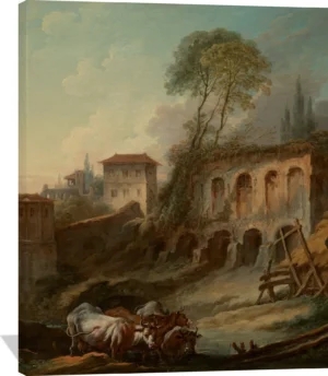 Imaginary Landscape with the Palatine Hill from Campo Vaccino