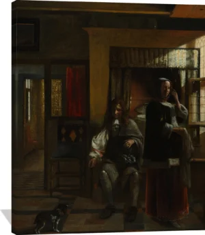 Interior with a Young Couple