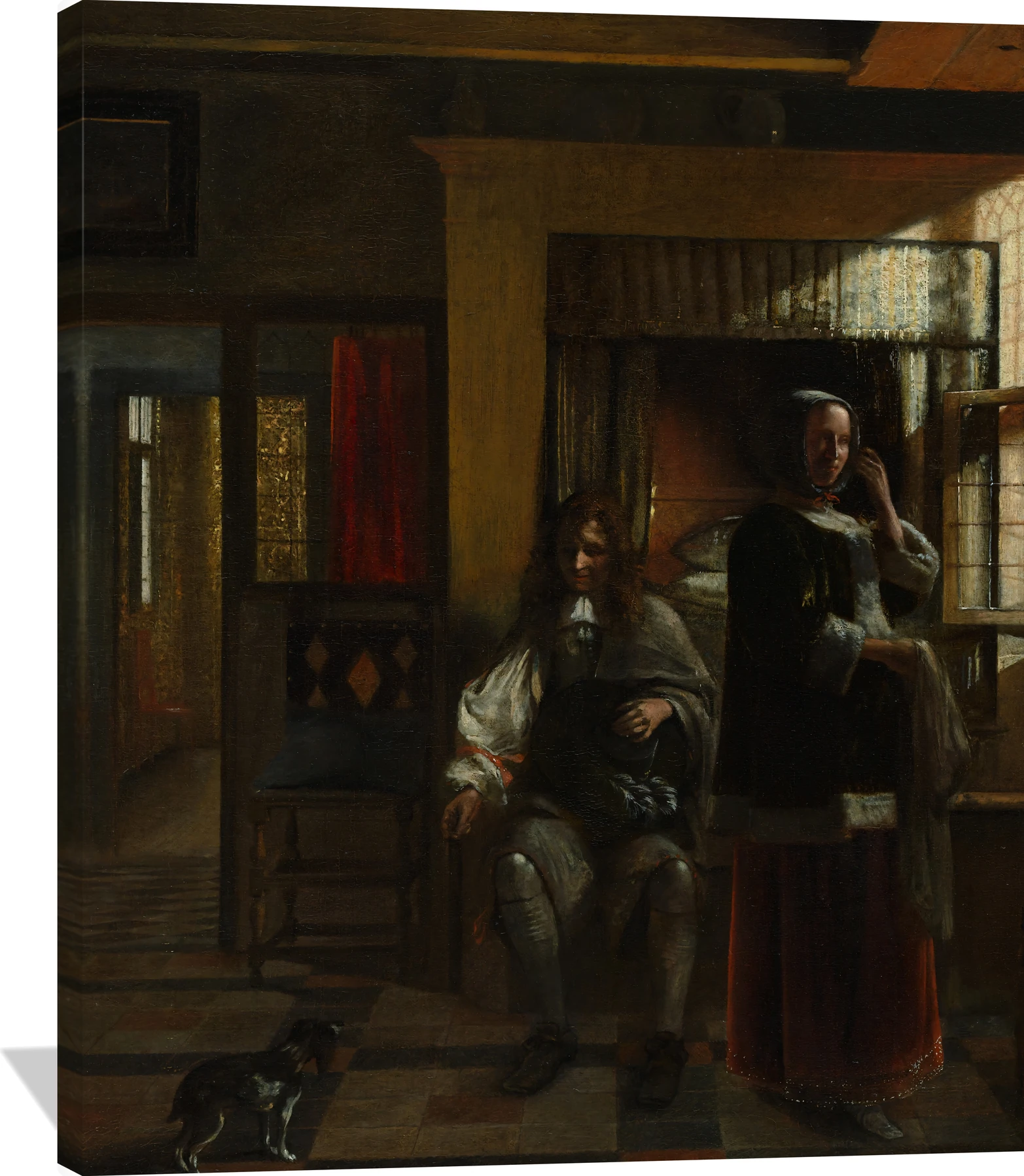 Interior with a Young Couple