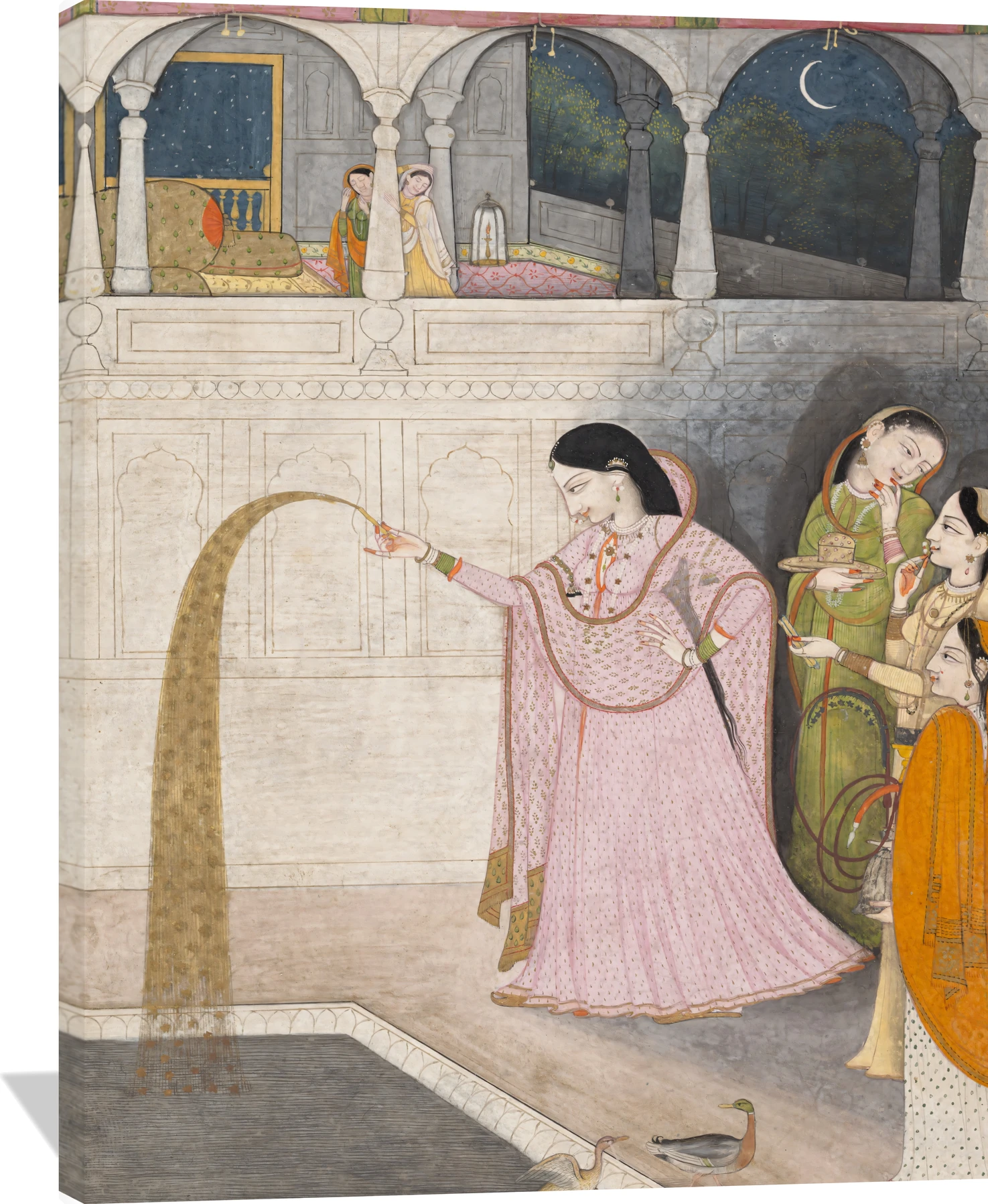 Lady Holding a Sparkler