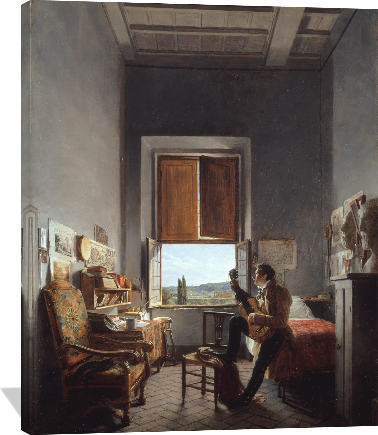 Léon Pallière (1787–1820) in His Room at the Villa Medici, Rome