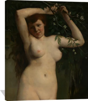 Nude with Flowering Branch