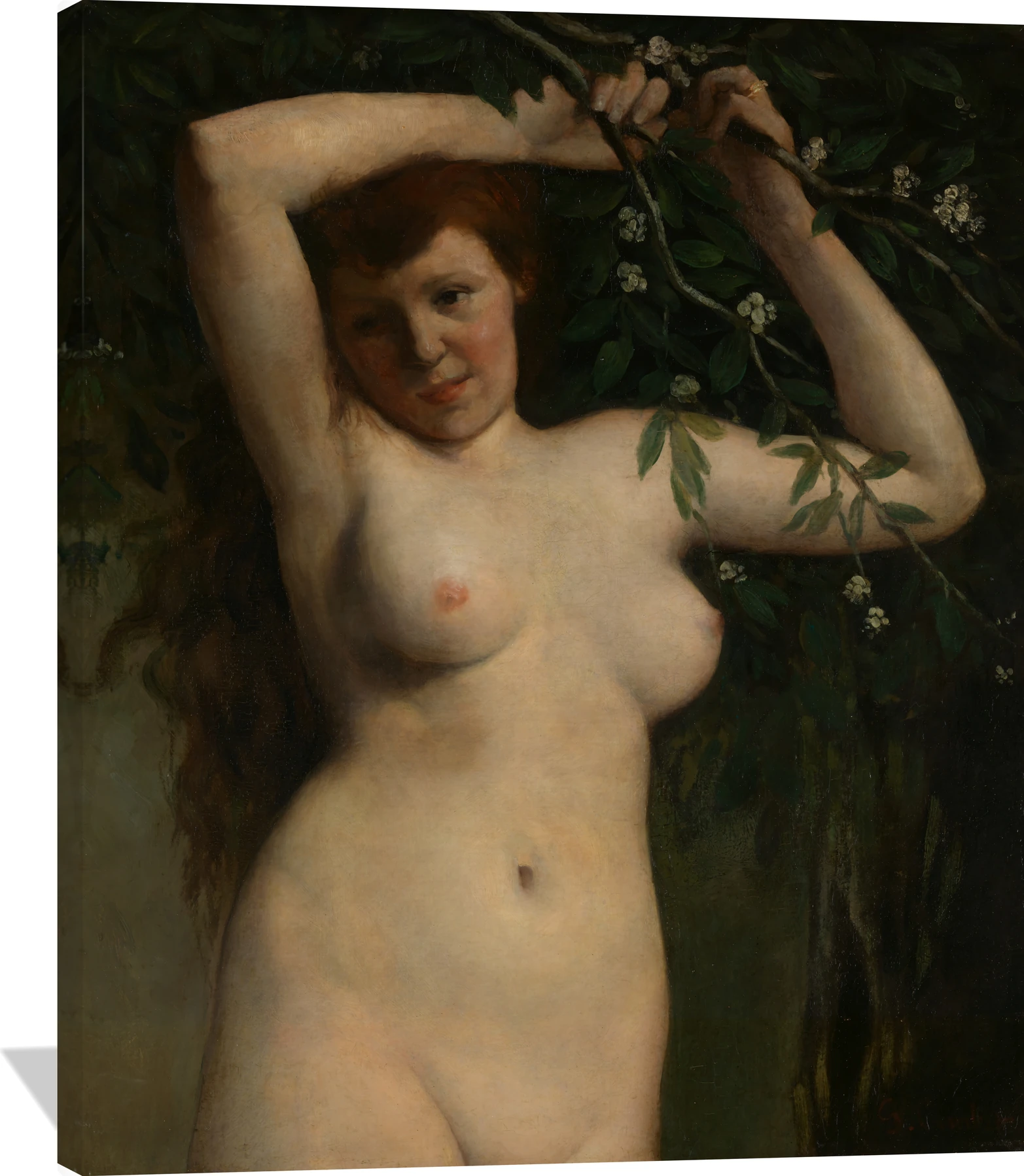 Nude with Flowering Branch