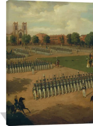 Seventh Regiment on Review, Washington Square, New York