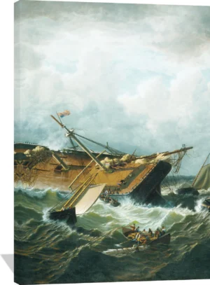 Shipwreck off Nantucket (Wreck off Nantucket after a Storm)