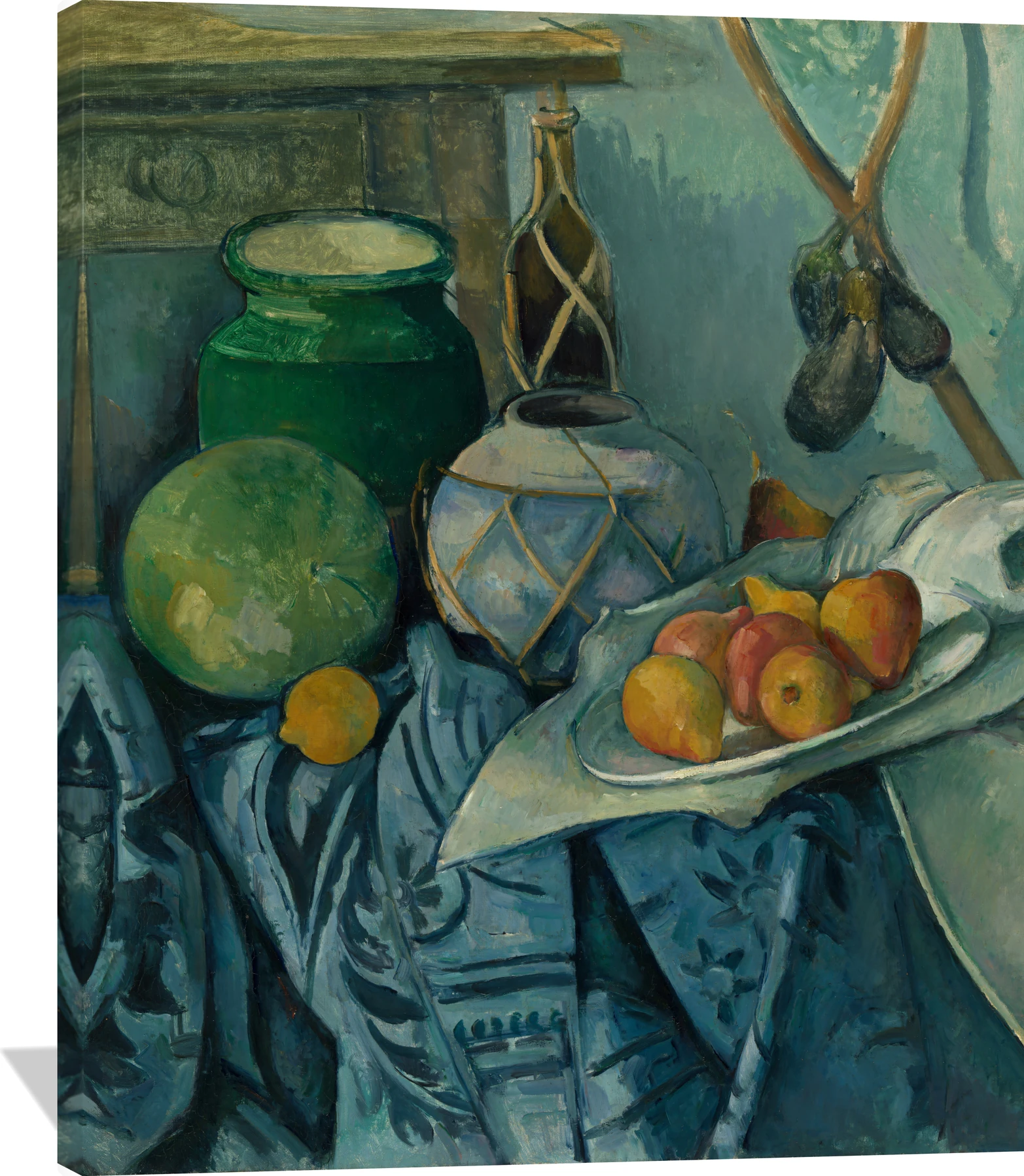 Still Life with a Ginger Jar and Eggplants