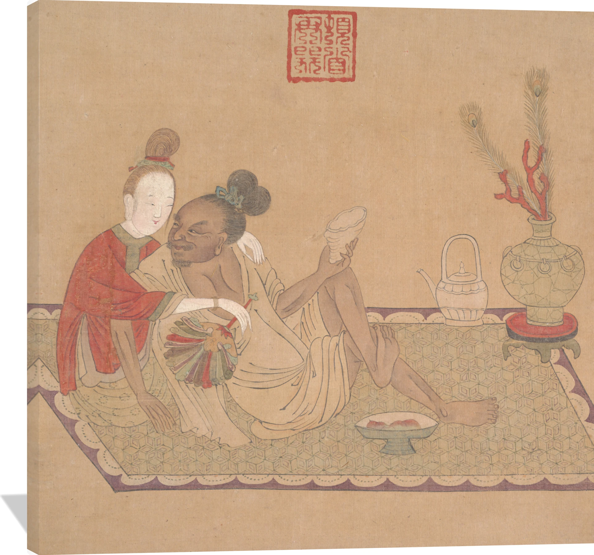 Tartar Officer with Blond Lady