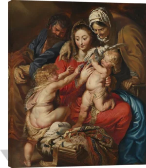 The Holy Family with Saint Elizabeth, Saint John, and a Dove