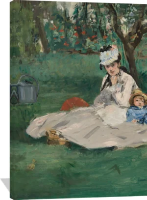The Monet Family in Their Garden at Argenteuil